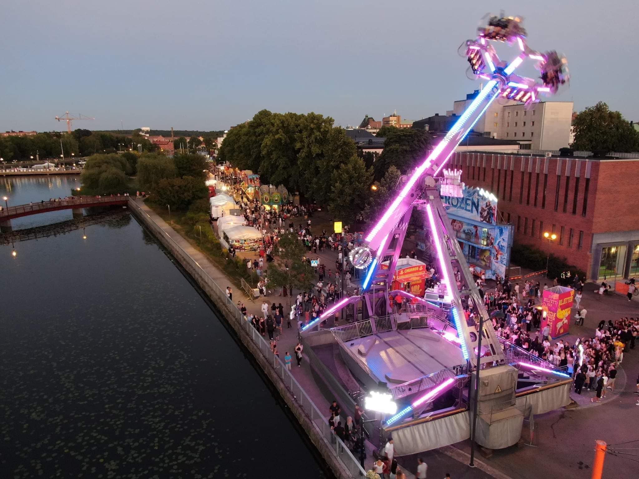 Tivoli på Eskilstunafesten.